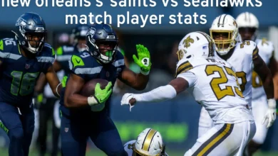 new orleans saints vs seahawks match player stats