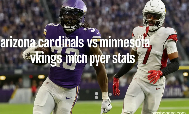 arizona cardinals vs minnesota vikings match player stats
